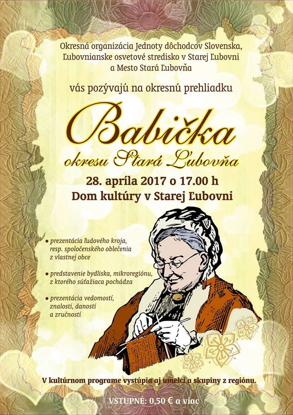 Babička okresu Stará Ľubovňa Babička okresu Stará Ľubovňa