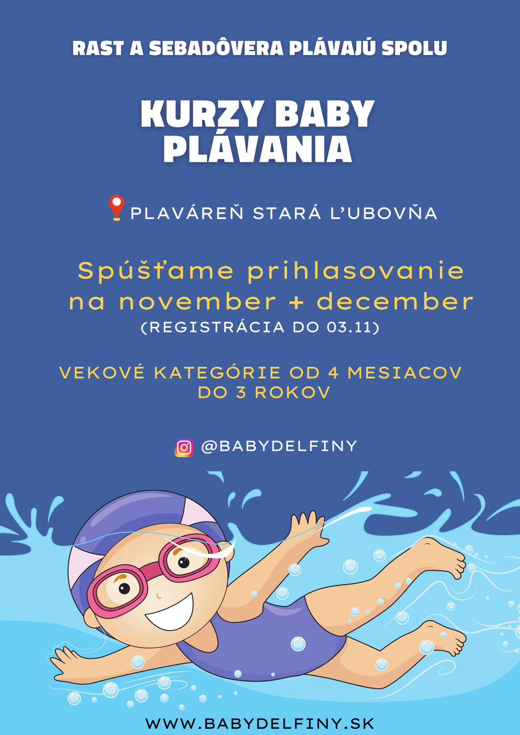 Kurzy baby plávania