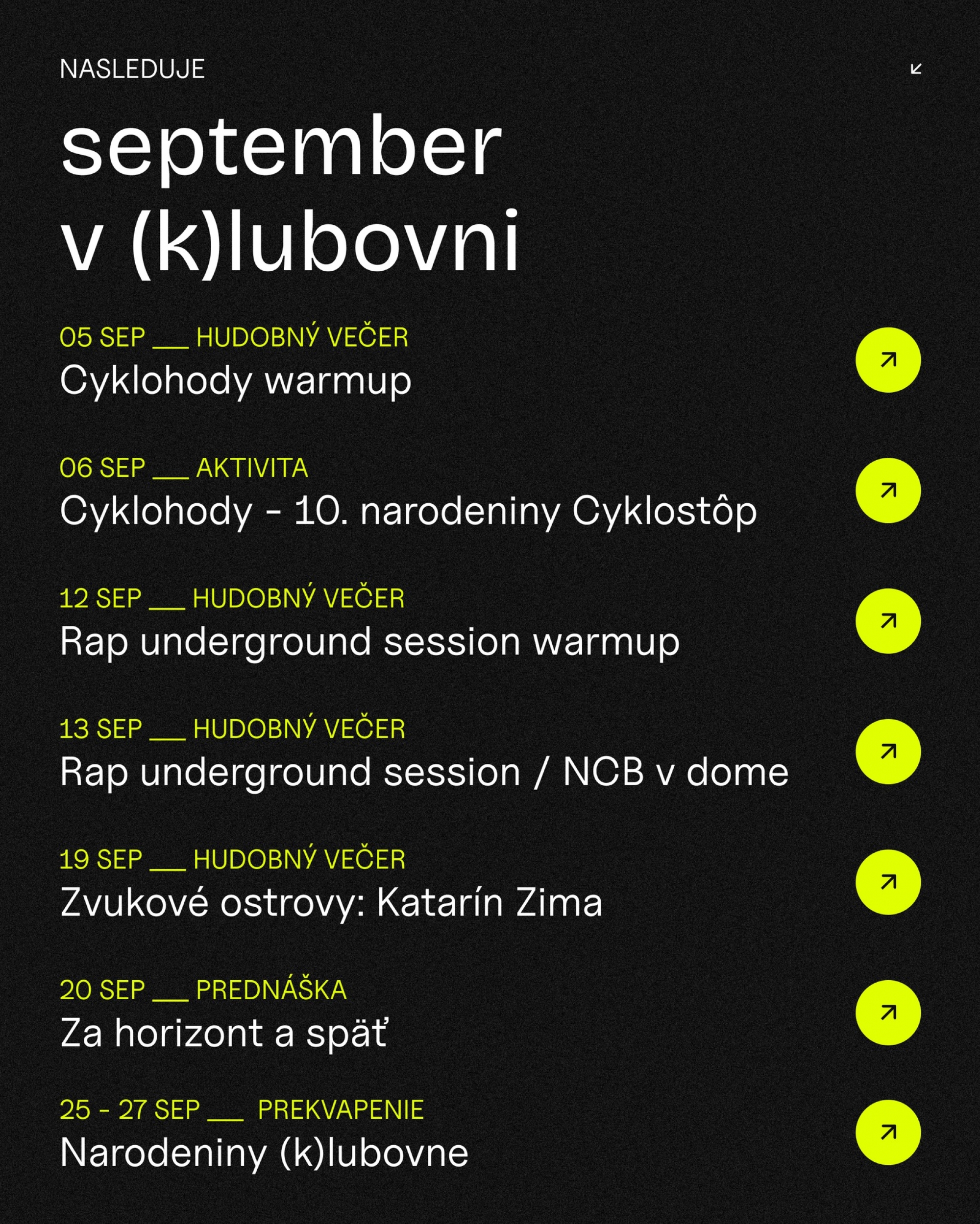 September v (k)lubovni