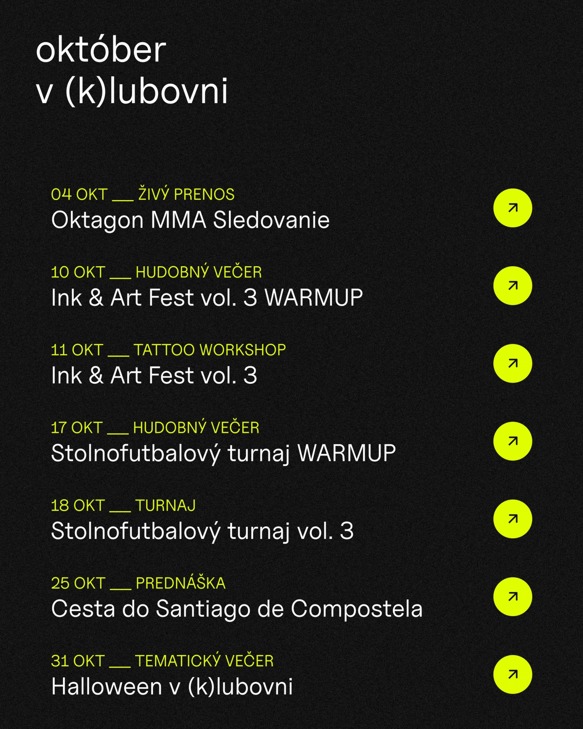 október v (k)lubovni október v (k)lubovni