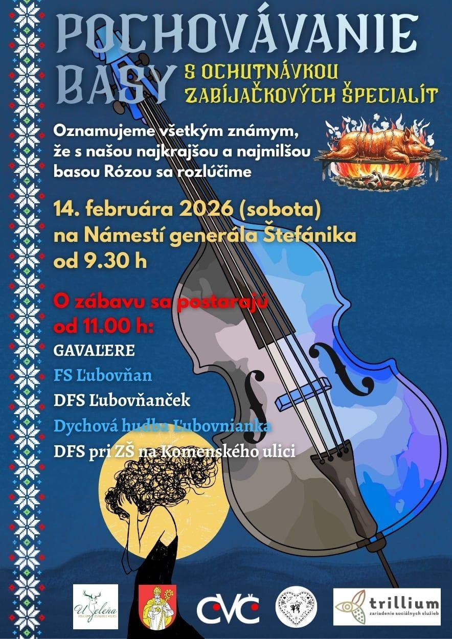 Pochovávanie basy s ochutnávkou zabíjačkových špecialít