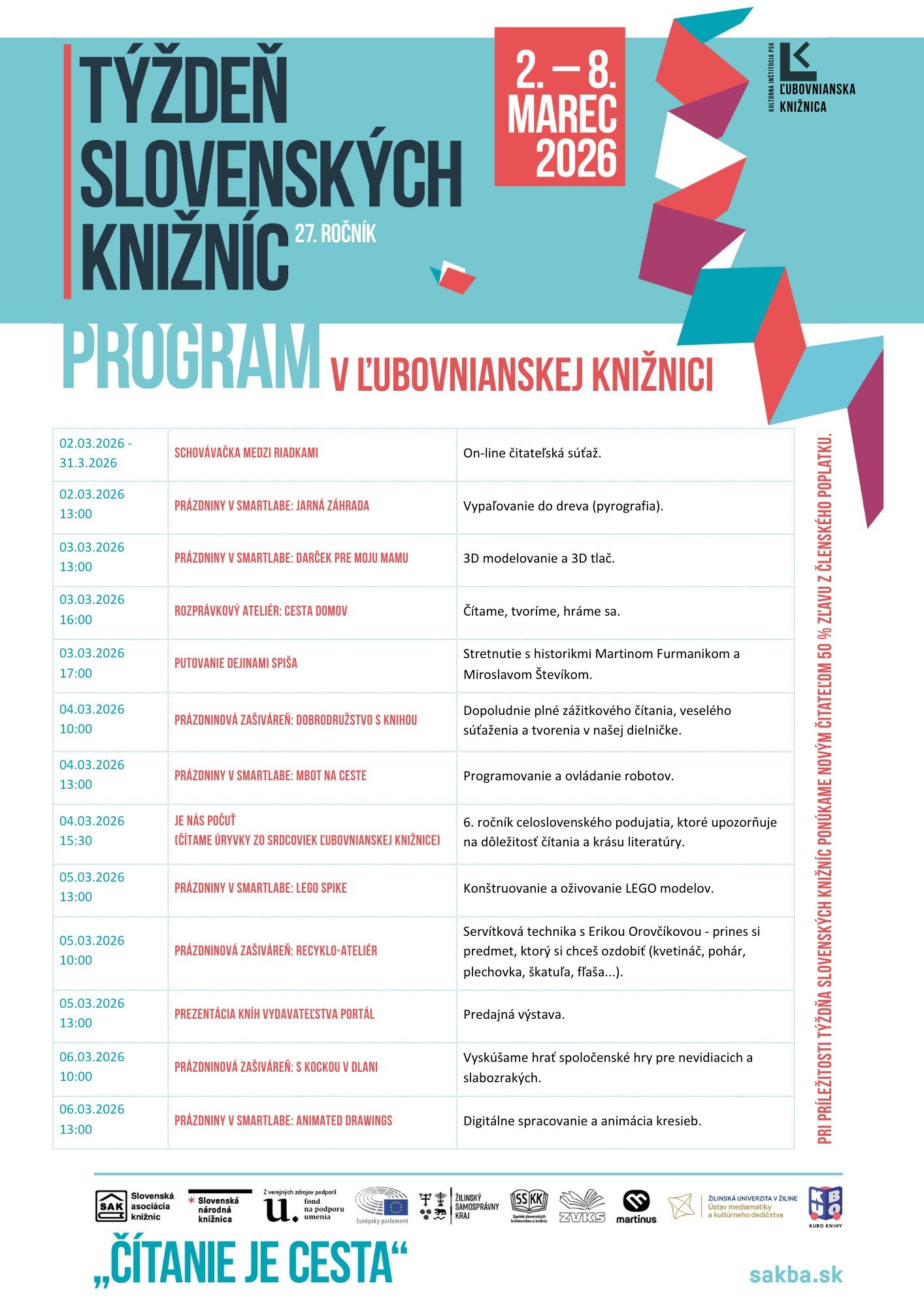 Týždeň slovenských knižníc 2026