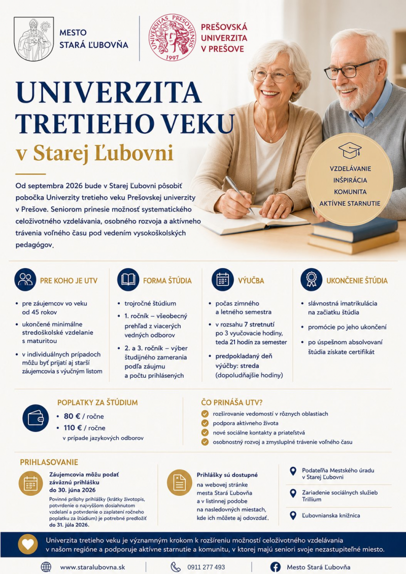 Univerzita tretieho veku v Starej Ľubovni
