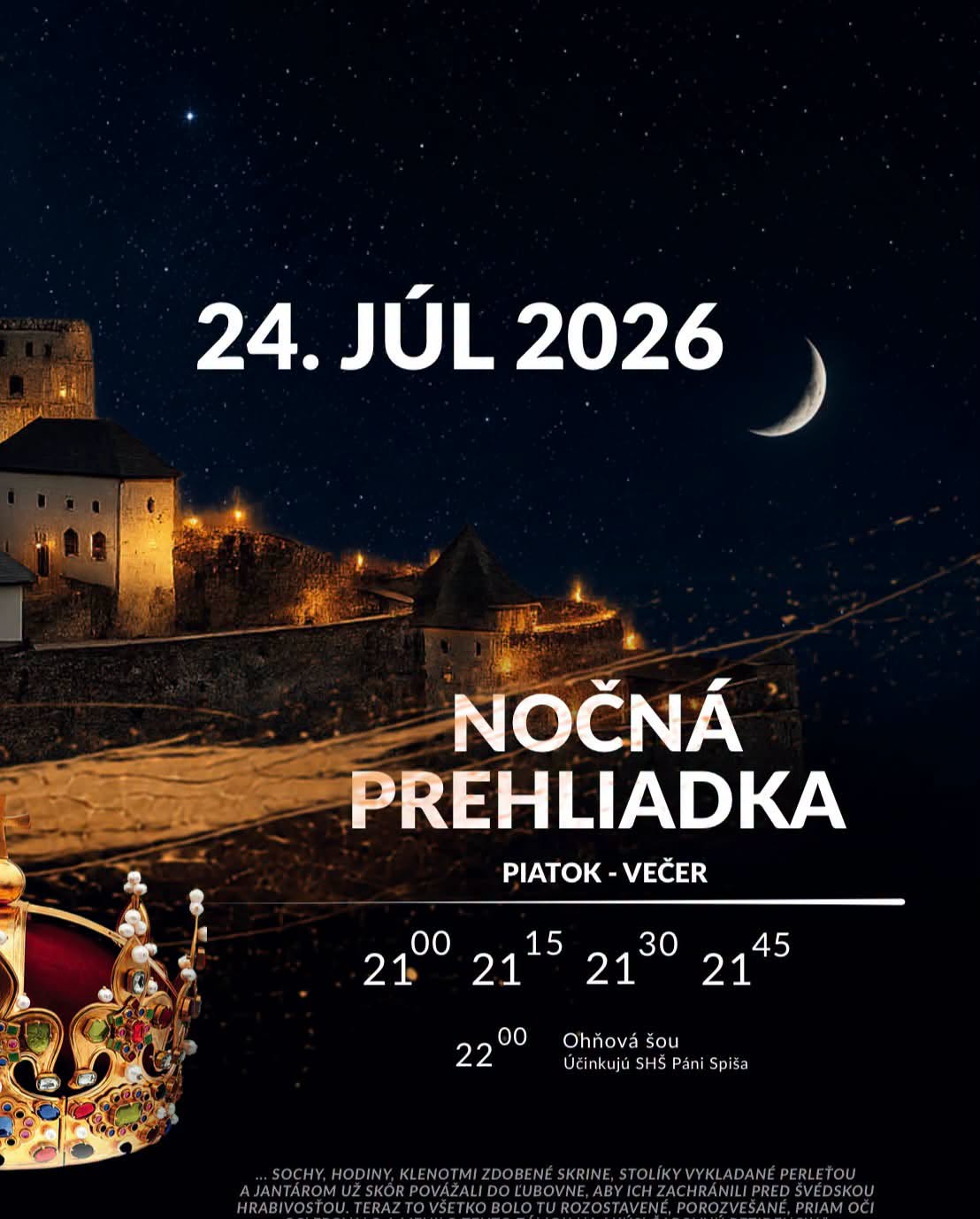 Nočná prehliadka hradu Ľubovňa
