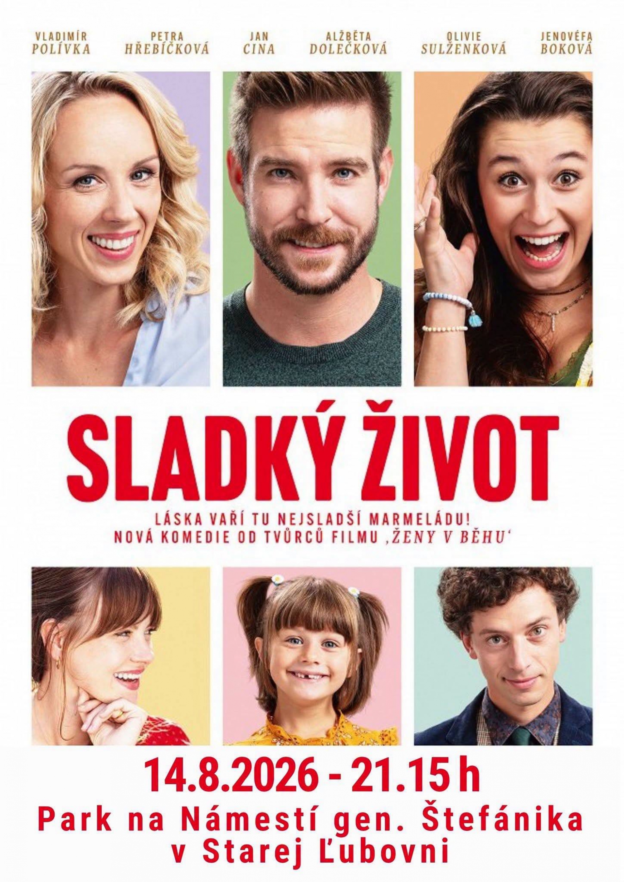 Sladký život - premietanie pod holým nebom