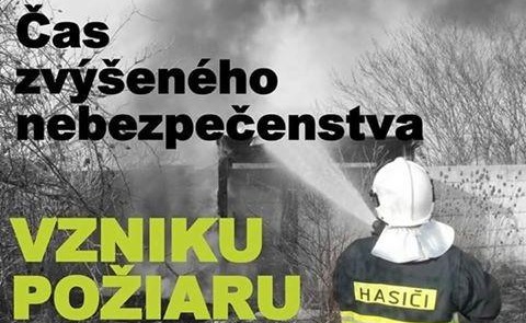 Vyhlásenie času zvýšeného nebezpečenstva vzniku požiaru