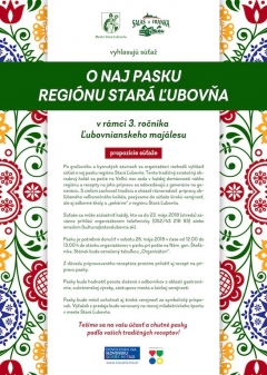 Súťaž o naj pasku regiónu Stará Ľubovňa! – fotografia 1