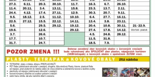 Kalendár separovaného zberu odpadov na rok 2023 – fotografia 1